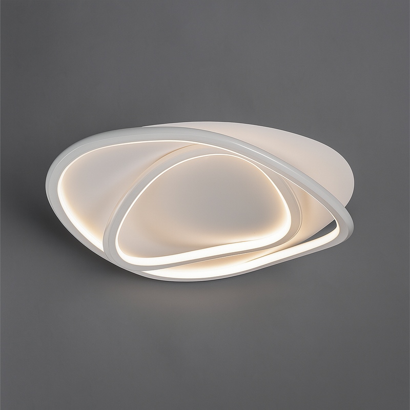 Люстра біла стельова світлодіодна Хвиля L-50 cm H-11 cm Led 60W White Wave 250731-100005444