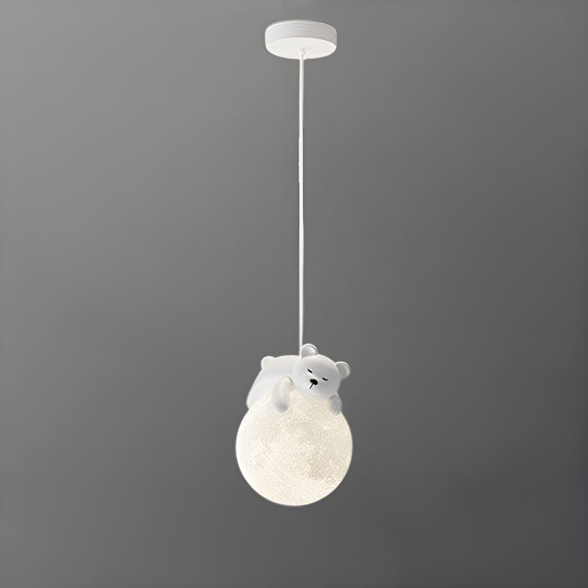 Підвісний світильник з тваринками Pet Bear E27 White 250431-100004393