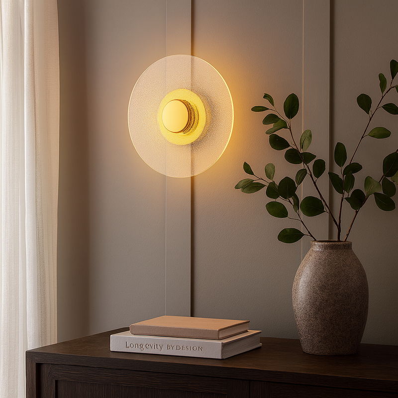 Настінний світильник золотий D-20 cm Led 3W Gold Jellyfish Round 250831-100005851