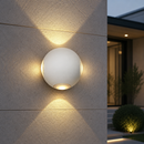 Настінний білий вуличний світильник D-10 cm LED 12W 3000K White Loona 260619-100008249