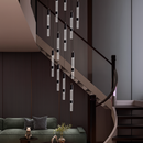 Каскадна люстра чорна D-60 cm Led 54W 4000K Black Cascade 251076-100006295