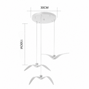 Люстра з білими пташками W-30 cm Led White Birds 260658-100008110