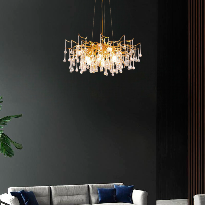 Люстра Rain Gold D-60cm G9x8 250488-100004520