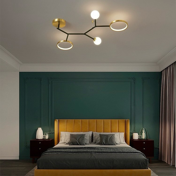 Люстра Golden wood H120 LED-модуль + G9 4000K L930 Led 28W / L1560 Led 57W Black + Gold 240527-100003321