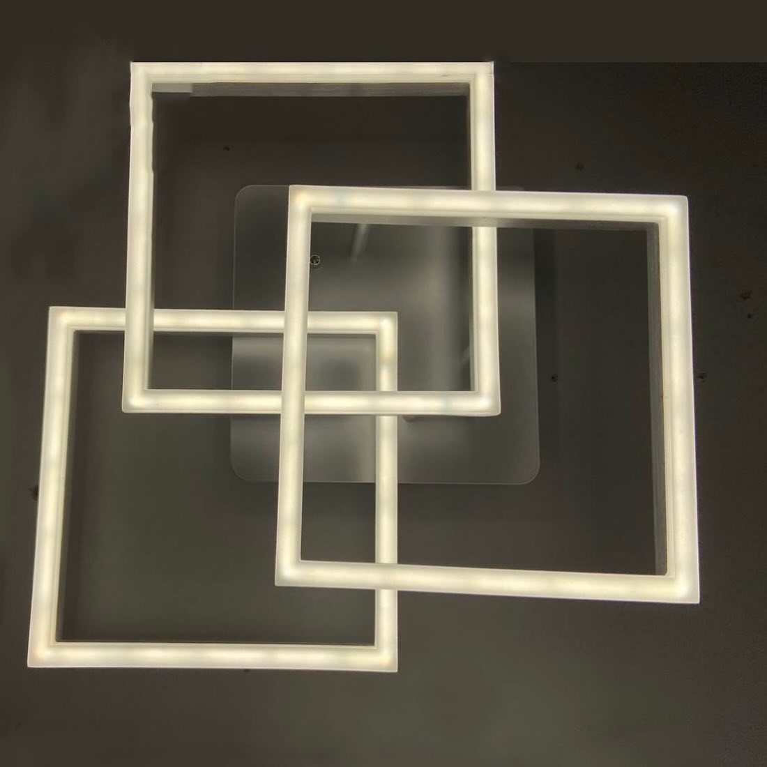 Люстра стельова з пультом Squares only H130 (S) 420x420 Led 120W / (M) 530x530 Led 150W Silver / Gold / Coffee / Black / White 3000K  4000K 6000K 240419-100003218