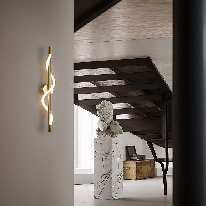 Настінний світильник золотий H-56 cm Led 15W 3000K Gold + White  Rope wall 241222-100004007