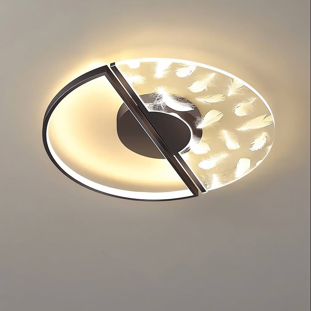Стельовий світильник світильник з пультом Pero ceiling D490 Led 48W 3000K 4000K 6000K Black 250335-100004229