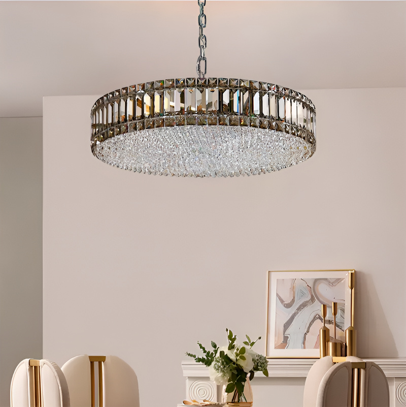 Люстра підвісна Crystal D-60cm Е14х12 Chrome 250617-100005091