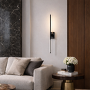 Бра лінійні білі/чорні з вимикачем на корпусі  H-74,5 cm Led 12W 3000К Pipe line turn 211126-100000528