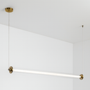 Люстра підвісна золота видовжена L-100 cm Led 14W Gold Luxe Line 250931-100006166