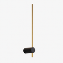 Настінний світильник золотий з чорним кріпленням L-60 cm Led 6W Gold Pipe Line 260728-100008406