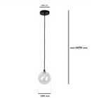 Підвісні світильники чорні D-12 cm / D-15 cm G9 Black Ball 260931-100008872
