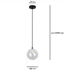 Підвісні світильники чорні D-12 cm / D-15 cm G9 Black Ball 260931-100008872