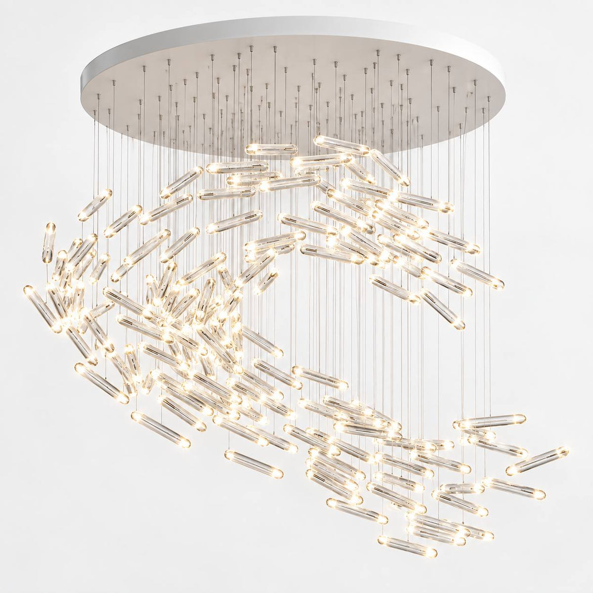 Каскадні люстри кастомізовані і D-100 cm / D-120 cm Led White Cascade 261058-100009070