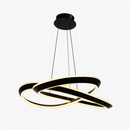 Люстра підвісна кільцева L-63 cm / L-70 cm Led 96W / 108W Black knot 260118-100007147