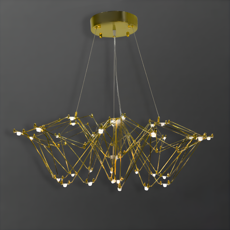 Люстра Rain L-80cm LED 16W Gold 250518-100004871