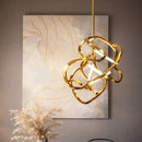 Люстра золота W-40 cm H-50 cm Led 20W Gold Wave 220126-100000636