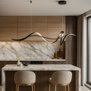 Люстра чорна видовжена L- 120 cm W-28 cm Led 115W Black Line Wave 251088-100006354