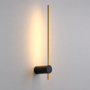 Настінний світильник золотий з чорним кріпленням L-60 cm Led 6W Gold Pipe Line 260728-100008406