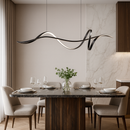 Люстра чорна видовжена L- 120 cm W-28 cm Led 115W Black Line Wave 251088-100006354