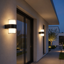 Настінні фасадні світильники H-13 cm Led 12W 3000K IP54 Black Cylinder street 230319-100001508