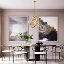 Люстра золота W-40 cm H-50 cm Led 20W Gold Wave 220126-100000636