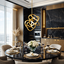 Люстра золота W-40 cm H-50 cm Led 20W Gold Wave 220126-100000636