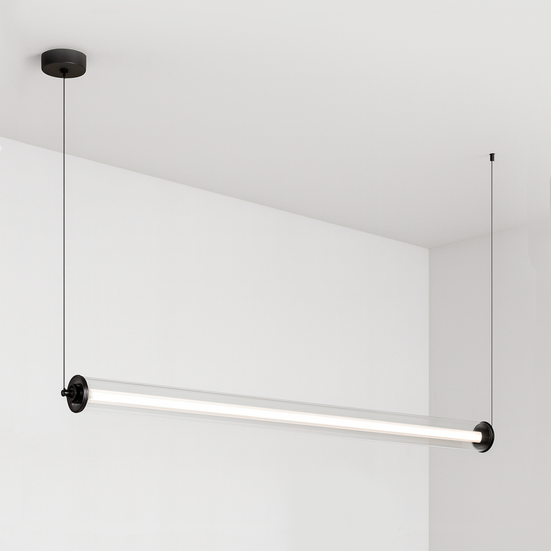 Люстра підвісна чорна видовжена L-100 cm Led 14W Black Luxe Line 250931-100006167
