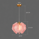 Підвісний світильник золотий з декоративним рожевим плафоном D - 20 cm Led 6W Gold+Pink Flower 260622-100008057