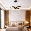 Люстра підвісна кільцева L-63 cm / L-70 cm Led 96W / 108W Black knot 260118-100007147