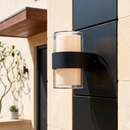 Настінні фасадні світильники H-13 cm Led 12W 3000K IP54 Black Cylinder street 230319-100001508