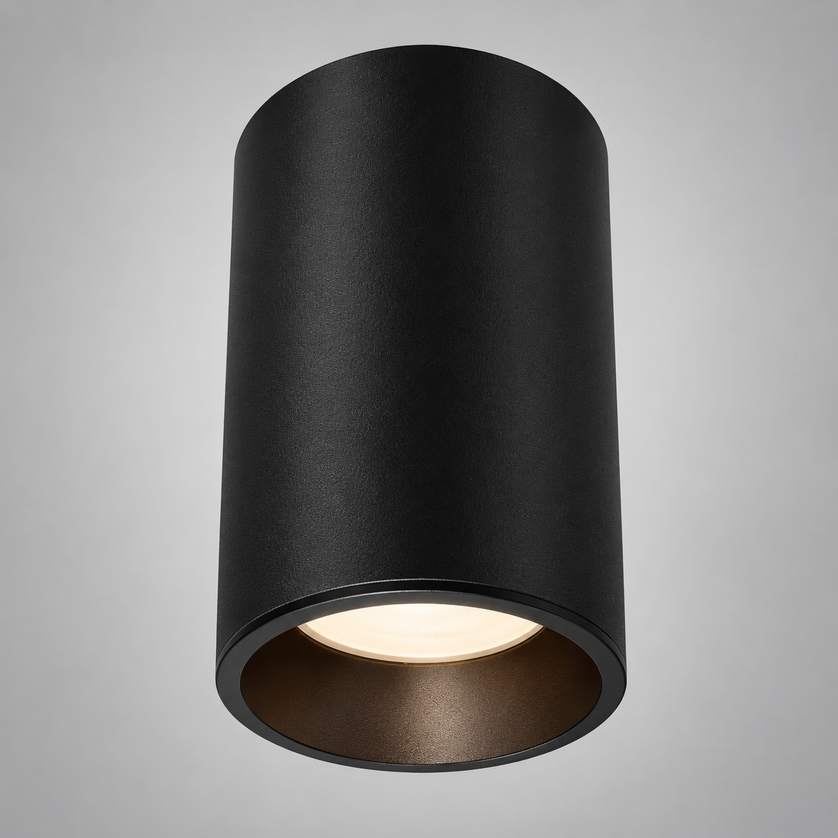 Точковий світильник накладний чорний H-10,5 cm D-6,5 cm GU10 Black Tuba Will 260995-100008790