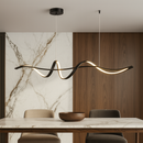 Люстра чорна видовжена L- 120 cm W-20 cm Led 115W Black Line Wave 251088-100006355