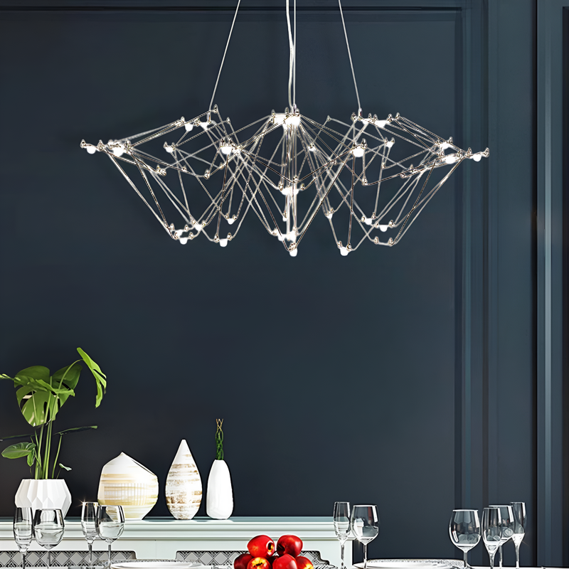 Люстра Rain L-80cm LED 16W Silver 250518-100004872