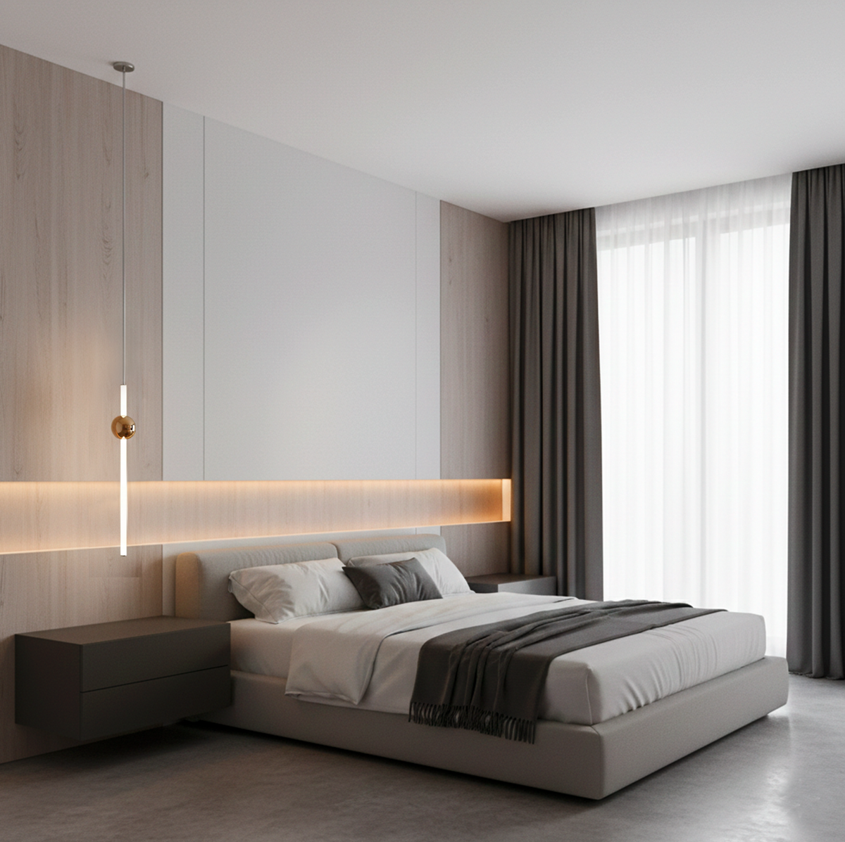 Підвіс білий/золотий H-60 cm 3000K Led 15W Tube Matte Gold & White 221026-100001088