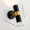 Бра поворотне Spot L з 2 променями світла H200 Led 10W 4000K Black + Gold 241022-100003859