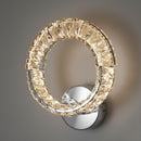 Настінний світильник срібний з кришталевим плафоном D-26 cm Led 43W Chrome Crystal Shine wall lamp 251176-100006663