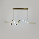 Люстра підвісна Хвиля  Wave gemo Золотий глянець 100 cm Led-42W / 120 cm Led-50W Gold 240918-100003628