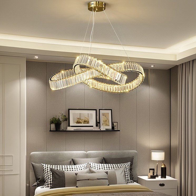 Підвісний світильник Diamond D600 Led 64W 3000K 4000K 6000K Gold Diamond Crystal 241122-100003974