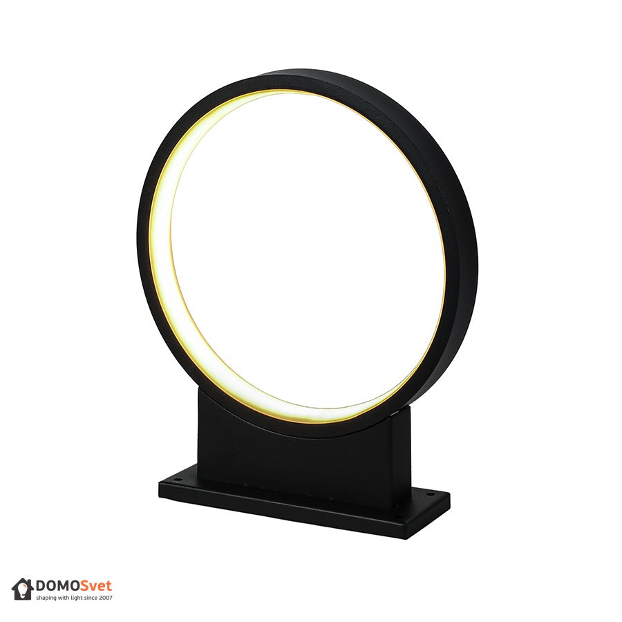 Вуличний настінний світильник круглої форми