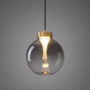 Світильник золотий підвісний з димчастим плафоном D - 20 cm / 26 cm / 30 cm Led 7W Smokey Lightball 260822-100008573