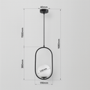 Підвісний світильник білий H-50 cm E14 Faro Bollo White E14 250863-100005830