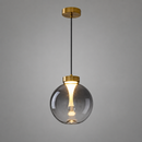 Світильник золотий підвісний з димчастим плафоном D - 20 cm / 26 cm / 30 cm Led 7W Smokey Lightball 260822-100008573