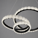 Люстра чорна світлодіодна D-46 cm Led 100W Black knot 260588-100007956