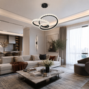 Люстра чорна світлодіодна D-46 cm Led 100W Black knot 260588-100007956
