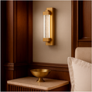 Світильник настінний золотий з прозорим плафоном H-35 cm Led 12W Gold Bubbles Grand Glass 251036-100006364