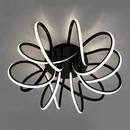 Люстра чорна стельова світлодіодна D-55 cm Led 192W Black Spider 260119-100007149