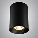Точковий світильник накладний чорний H-11,5 cm D-8,5 cm GU10 Black Tuba Ryan 260995-100008793