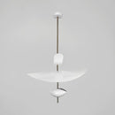 Люстра біла з пелюстками D-40 cm / D-60 cm Led 4000K White Flower 250918-100002038