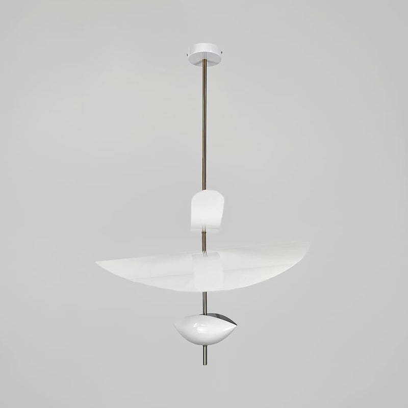 Люстра біла з пелюстками D-40 cm / D-60 cm Led 4000K White Flower 250918-100002038